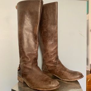 Frye Melissa Distressed Leather Boots Size 9